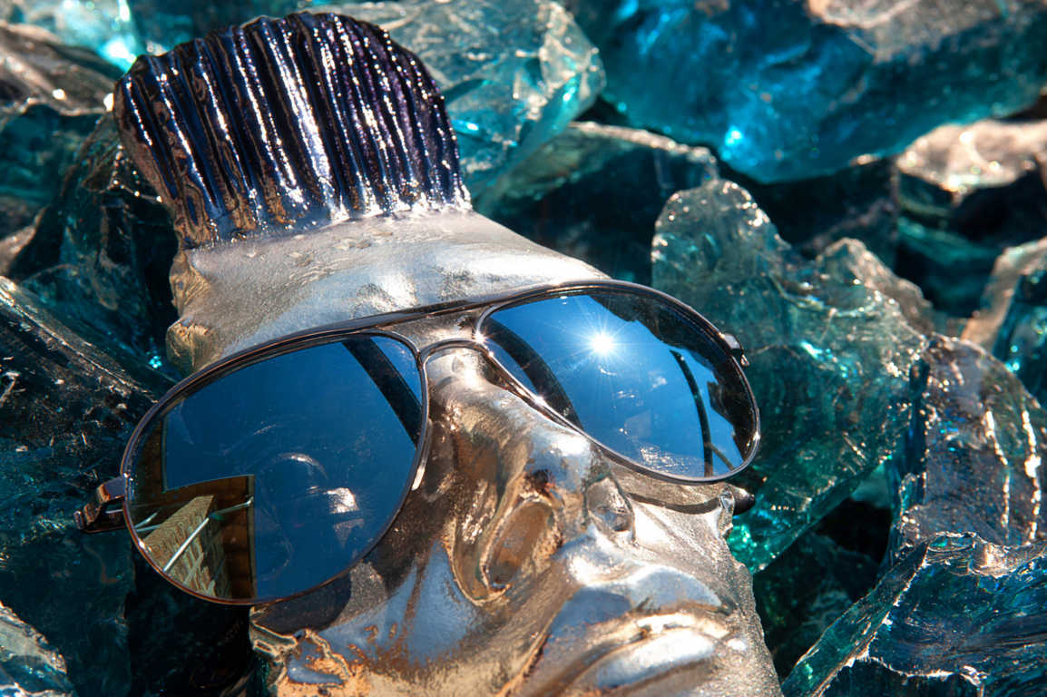 Detailfoto einer Brille
